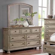 Transitional style gray king bed w/ drawers by Furniture of America additional picture 6