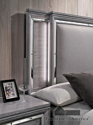 Gray padded headboard w/ led light trim contemporary bed by Furniture of America additional picture 14