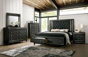 Metallic gray diamond glam style bed w/ LED by Furniture of America additional picture 12