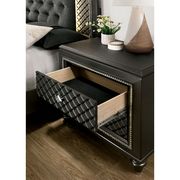 Metallic gray diamond glam style bed w/ LED by Furniture of America additional picture 3