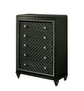 Metallic gray diamond glam style chest by Furniture of America additional picture 2