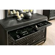 Metallic gray diamond glam style dresser by Furniture of America additional picture 2