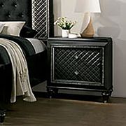 Metallic gray diamond glam style king bed w/ LED by Furniture of America additional picture 4