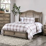 Transitional rustic natural tone queen bed additional photo 3 of 8
