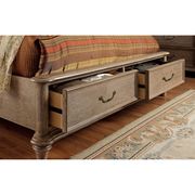 Transitional rustic natural tone queen bed w/ storage by Furniture of America additional picture 3