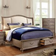 Transitional rustic natural tone queen bed w/ storage by Furniture of America additional picture 4
