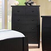 Black finish transitional youth bedroom w/ storage by Furniture of America additional picture 6