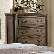 Rustic natural tone, beige camelback design traditional bed by Furniture of America additional picture 5