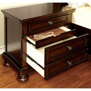 Dark cherry finish traditional style queen bed by Furniture of America additional picture 4