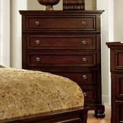 Dark cherry finish traditional style queen bed by Furniture of America additional picture 6