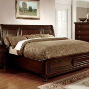 Dark cherry finish traditional style queen bed by Furniture of America additional picture 7