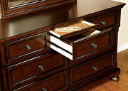 Dark cherry finish traditional style king bed by Furniture of America additional picture 6
