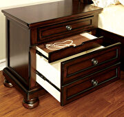 Dark cherry finish traditional style queen bed w/ storage by Furniture of America additional picture 12