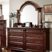 English style traditional dark cherry queen bed by Furniture of America additional picture 3