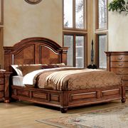 Luxurious antique oak traditional style king bed by Furniture of America additional picture 3