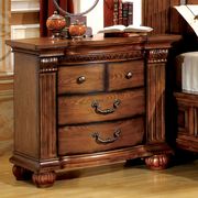Luxurious antique oak traditional style king bed by Furniture of America additional picture 6