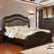 Espresso traditional style queen bed by Furniture of America additional picture 3