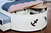 Boat design white & oak finish youth bedroom by Furniture of America additional picture 2