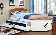 Boat design white & oak finish youth bedroom by Furniture of America additional picture 4