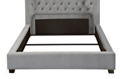 Gray fully upholstered frame transitional bed by Furniture of America additional picture 3