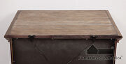 Rustic oak wood inlay design bed by Furniture of America additional picture 3