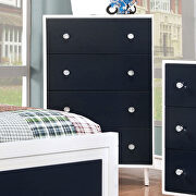 White/blue finish wood contemporary bed by Furniture of America additional picture 2