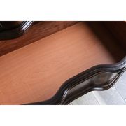 Dark cherry traditional bed w/ brown leatherette hb by Furniture of America additional picture 13