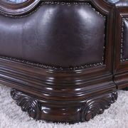 Dark cherry traditional king size bed by Furniture of America additional picture 9