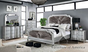 Transitional style silver glam king bed by Furniture of America additional picture 13