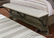 Light walnut wire-brushed finish transitional bed by Furniture of America additional picture 11