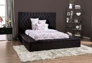 Storage button tufted black fabric king bed by Furniture of America additional picture 2