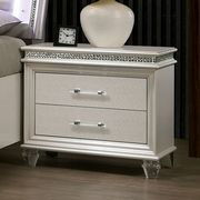 Pearl white bedroom w/ crystal & mirror accents by Furniture of America additional picture 12