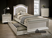 Acrylic & mirror accents pearl white finish youth bedroom by Furniture of America additional picture 11