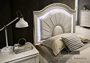 Acrylic & mirror accents pearl white finish youth bedroom by Furniture of America additional picture 12