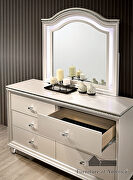 Acrylic & mirror accents pearl white finish youth bedroom by Furniture of America additional picture 9