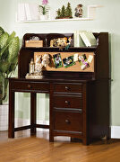 Dark walnut finish solid wood transitional desk by Furniture of America additional picture 3