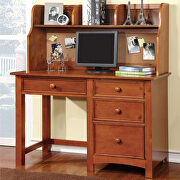Oak finish solid wood transitional desk by Furniture of America additional picture 2