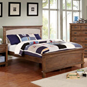 Padded headboard dark oak youth bedroom by Furniture of America additional picture 3