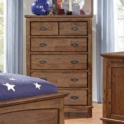 Padded headboard dark oak youth bedroom by Furniture of America additional picture 7