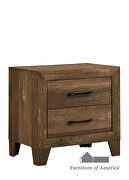 Light walnut wood grain finish rustic bed by Furniture of America additional picture 9