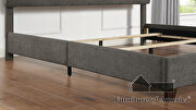 Gray fabric button tufted headboard bed by Furniture of America additional picture 2