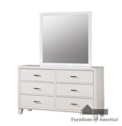 White finish solid wood transitional style dresser by Furniture of America additional picture 3