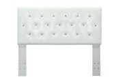 White padded leatherette contemporary style twin bed by Furniture of America additional picture 6