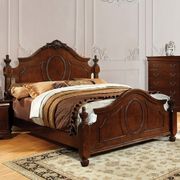 Brown cherry finish English style bedroom additional photo 2 of 5