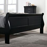 Black english dovetail construction transitional full bed additional photo 2 of 2