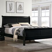 Black english dovetail construction transitional king bed additional photo 2 of 3