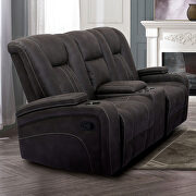 Luxurious comfort and contemporary style dark gray power recliner sofa by Furniture of America additional picture 3