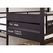 Industrial design twin/twin/full bunk bed in black finish by Furniture of America additional picture 3
