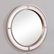 Tiffany blush glam mirror style vanity and stool set by Furniture of America additional picture 2