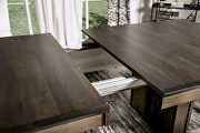 Beige/ espresso natural solid wood grain dining table by Furniture of America additional picture 5